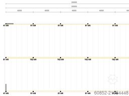 10x20m Lagerbühne , Belastung : 500kg/qm Unterkante: 3m ,ca. 200qm , Systembühne