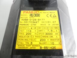 Fanuc A06B-0128-B177 AC Servo Motor SN: C017C3427
