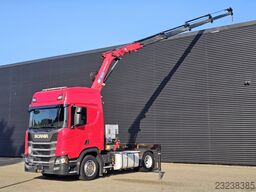 Scania Scania R500 4x2 cu macara HMF de 19 tm – RETARDER Scania Scania R500 4x2 HMF 19 tm CRANE - KRAN / RETARDER