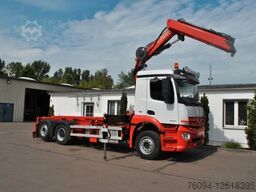 MERCEDES-BENZ Arocs 2532 Abrollkipper KRAN FUNK lift/lenk