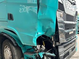 SCANIA S500 4x2 LL 3.Stock Finkl Viehwagen *unfall*