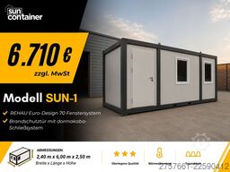 Bürocontainer / Wohncontainer Bürocontainer Modell Sun-1
