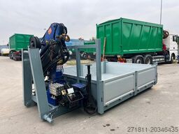  CONTAINER SCARRABILE NUOVO A PIANALE CON GRU
