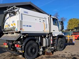Unimog U400 met Schmidt SK350 veegmachine