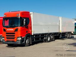 SCANIA R 410 / 2xLBW / LENKACHSE / DURCHLADEKOMPLETTZUG