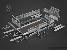 Brian James Trailers CONNECT 476-5021-35-2-12 500X215CM 3500KG HOCHLADER | SCHWARZ