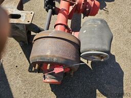 SMB TRAILER AXLE SINGLE TIRE DRUM. MISSING ONE HUBE.
