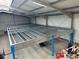 5x10m Lagerbühne , Belastung : 500kg/qm Unterkante: 2,5m , ca. 50qm Systembühne