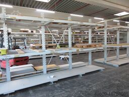 OHRA - Kragarmregal Langgutregal L 21m 15 Ständer IPB 120 + 60 Kragarme IPE100