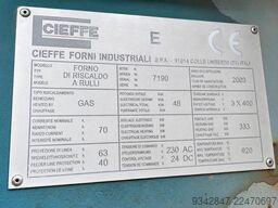 CIEFFE FORNI INDUSTRIALI S.P.A. FORNO CONTINUO A RULLI
