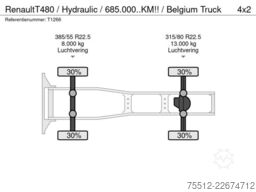 Renault T480 / Hydraulic / 685.000..KM!! / Belgium Truck