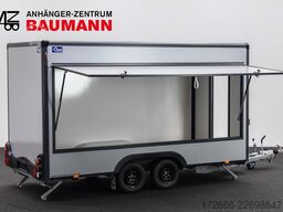 Blyss HB20421HT | PREMIUM AERO | GRAU 420X200X230CM 2000KG VERKAUFSANHÄNGER