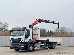 IVECO Stralis 310 PRITSCHE 7,80m +KRAN +FUNK