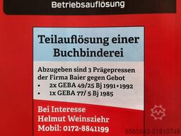 Baier GEBA 49/25 sowie GEBA 77/5