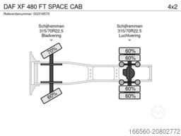 DAF XF 480 FT SPACE CAB