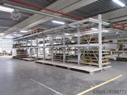 OHRA - Kragarmregal Langgutregal L 15m 10 Ständer IPB 120 + 40 Kragarme IPE100