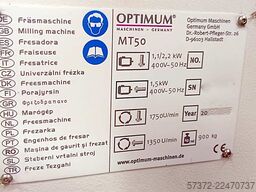 Optimum OPTImill MT 50