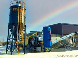 FABO Mobile Concrete Batching Plant 30 m3/h Mobile Concrete Batching Plant