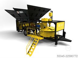 FABO Mobile Concrete Batching Plant 30 m3/h Mobile Concrete Batching Plant