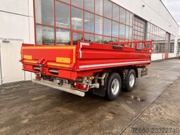 Meiller MZDAL  18 t Tandemkipper Tieflader hydraulischer Klappe, neuwertig
