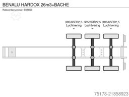BENALU HARDOX 26m3+BACHE