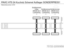 PAVIC HTS 24 Kurzholz Schemel Auflieger SONDERPREIS!!