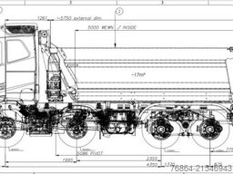 VOLVO FH500, RETARDER, KH KIPPER 18M³ MIT CRAMARO VERDECK