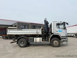MERCEDES-BENZ Axor 1833 4x4 HAD Dreiseitenkipper mit MGK Kran
