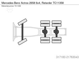 Mercedes-Benz Actros 2658 6x4, Retarder