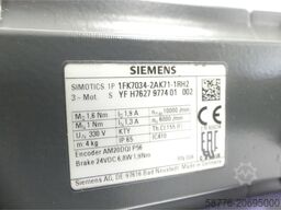 Siemens SIMOTICS 1FK7034-2AK71-1RH2 Synchronmotor SN: YFH7627977401002