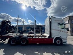 Scania S730 Timber truck without crane.