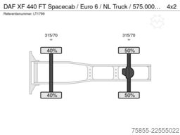 DAF XF 440 FT Spacecab / Euro 6 / NL Truck / 575.00...