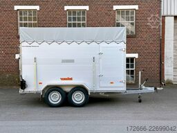 Vezeko VT 2700 ALUBODEN | RAMPE-/TÜR-KOMBI | TREIBGITTER 320X160X190CM VIEHANHÄNGER | RAMPENGUMMI | LÜFTUNG