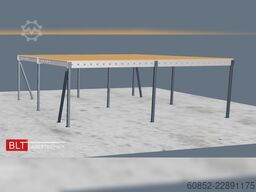 10x10m Lagerbühne , Belastung : 500kg/qm Unterkante: 3m ,ca. 100qm , Systembühne
