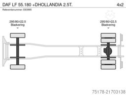DAF LF 55.180 +DHOLLANDIA 2.5T.
