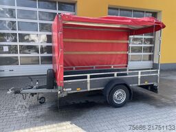 SARIS Woody FW 150 Einachser Tieflader Plane