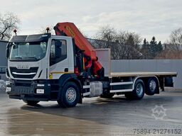 IVECO Stralis 460 PRITSCHE 6,60m +KRAN +FUNK
