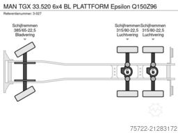 MAN TGX 33.520 6x4 BL PLATTFORM Epsilon Q150Z96