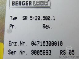 Berger Lahr SR 5-20.500.1 Servo Schrittmotor Regler