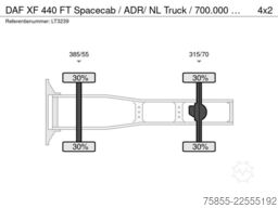 DAF XF 440 FT Spacecab / ADR/ NL Truck / 700.000 KM