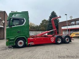 SCANIA S580 V8 MEILLER Abroller  mit Lift+Lenkachse 6x2