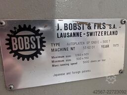 Bobst Autoplaten SP 1260E ht foil 