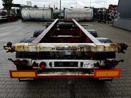Krone 2-assig 20FT chassis, BPW + trommel, luchtverin...