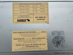SCHMITZ SCB, GETRäNKEAUFLIEGER, LIFTACHSE, PALETTENKASTEN, XL-ZERTIFKAT