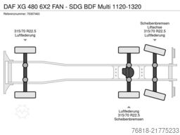 DAF XG 480 6X2 FAN - SDG BDF Multi 1120-1320