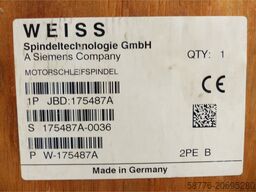 Weiss 175487A Motorschleifspindel SN 175487A-0036 mit Indramat Anschlussstecker