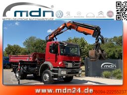MERCEDES-BENZ Axor 1833 4x4 Kipper Kran 17m FUNK AHK