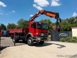 MERCEDES-BENZ Axor 1833 4x4 Kipper Kran 17m FUNK AHK