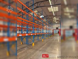 ca. 18,5 lfm Stow Palettenregale H:700cm 3200 kg Fachlast Boden +3 , Hochregale
