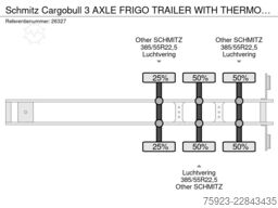 Schmitz Cargobull 3 AXLE FRIGO TRAILER WITH THERMO KING SLXi